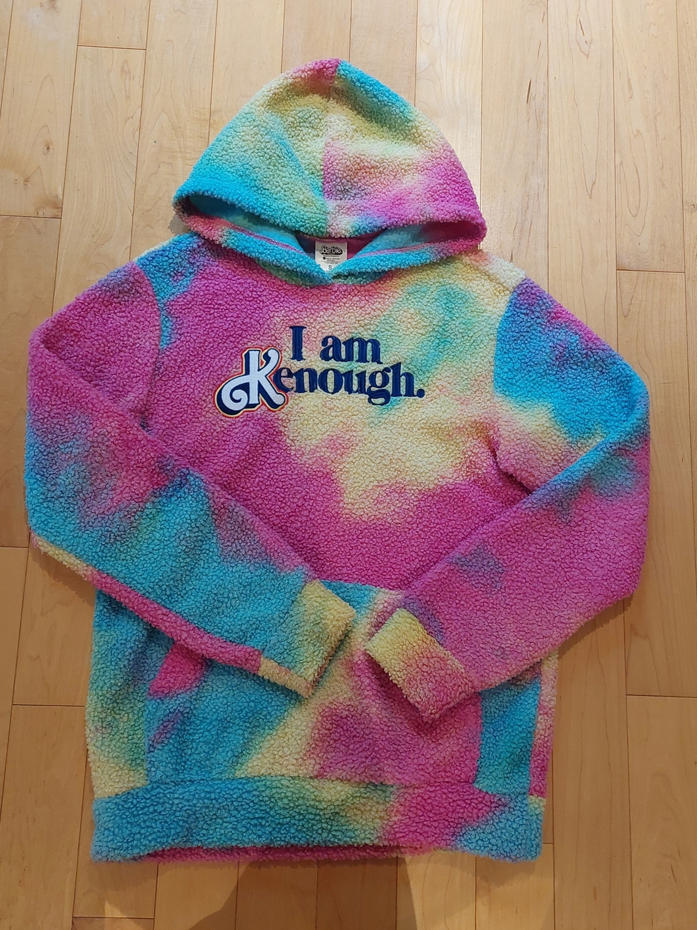 I Am Kenough Tie-Dye Sherpa Hoodie - Mattel Barbie Movie Official S